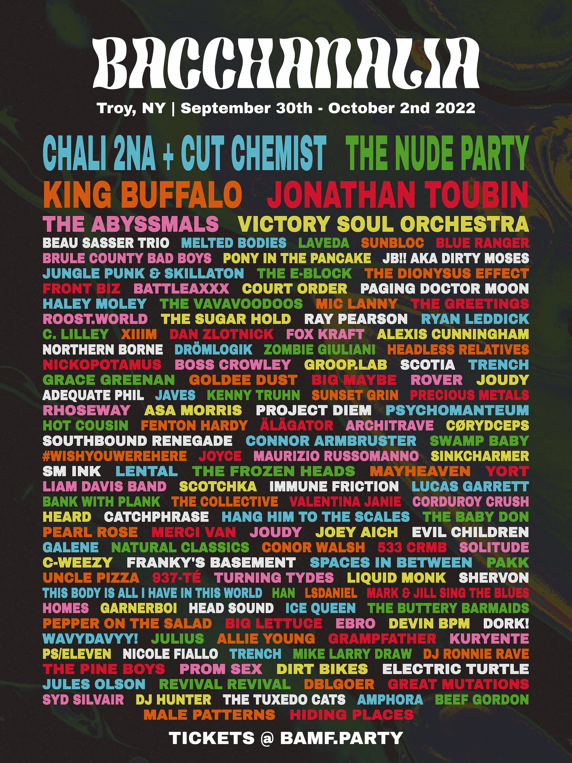 Bacchanalia Lineup